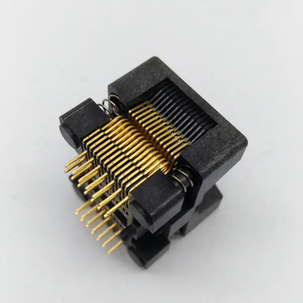 QFN48 MLF48 IC Test Socket Pitch 0,5 mm Clamshell Chip