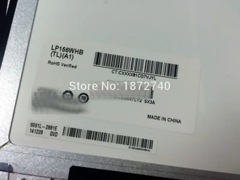 lp156wh3 LP156WHB TL A1 B156XW04 V.5 LTN156AT20 N156BGE-L41 B156XTN03.2 15,6" LCD displej 40pin