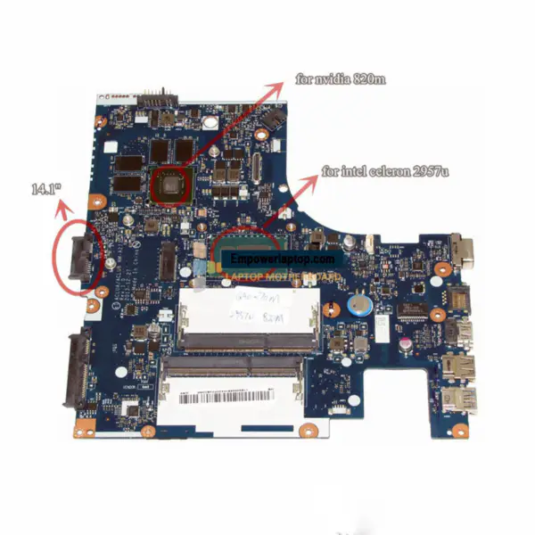 Základní deska Lenovo ideapad g40-70 nm-a273 90006970 celeron 2957u nvidia 820m