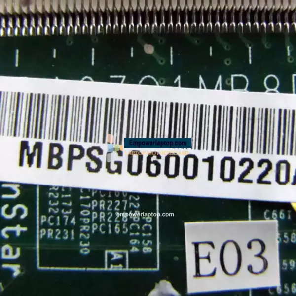 Základní deska Acer MBPSG06001 MB.PSG06.001 4820 4820TG DA0ZQ1MB8D0 HM55 Grafický procesor ATI HD5000