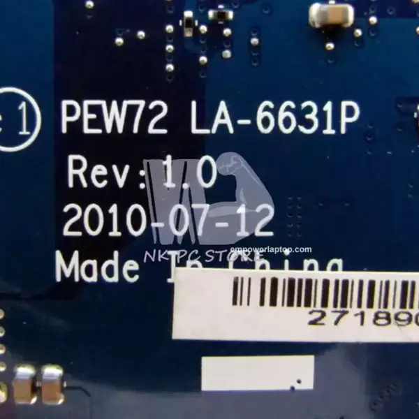 Základní deska Acer MB.TZZ02.001 MBTZZ02001 5736 5736z PEW72 LA-6631P 15.6'' GM45 CPU