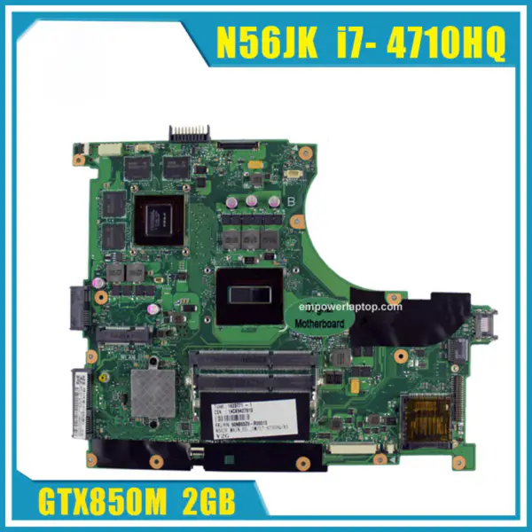 Základní deska Asus N56JK N56JK G56JK s i7 8 pamětí 2 sloty RAM REV 2.0