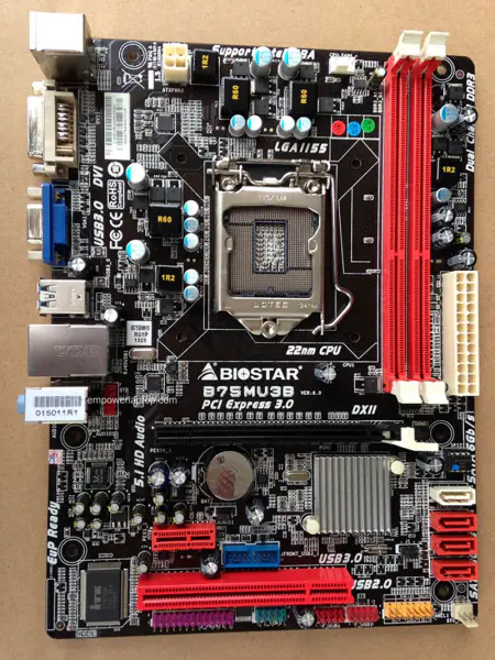 Základní deska Biostar B75MU3B Intel B75 LGA 1155