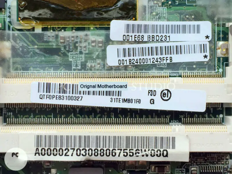 Toshiba základní deska A000027030 DA0TE1MB8F0 M300 M305 GL960 bez slotu pro GPU CPU