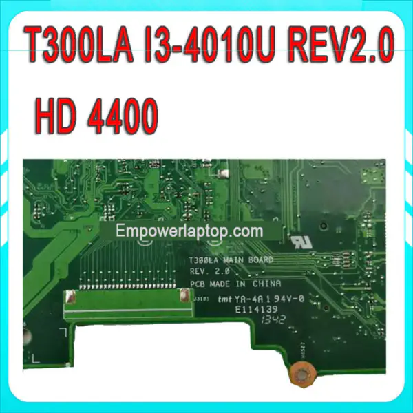 Základní deska Asus T300LA T300LA REV2.0 Procesor i3 4010u Paměť 4GB HD Graphics 4400