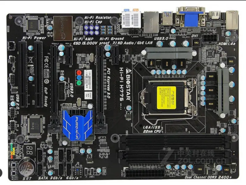 Základní deska Biostar Hi-Fi H77S LGA1155 22/32nm H77
