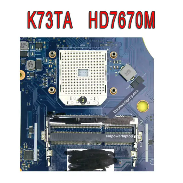 Základní deska Asus K73TA K73T X73T K73TA K73TK R73T Latop REV 1A QBL70 LA-7553P hd7670m 1gb