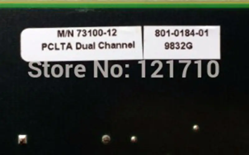 ECHELON ECHELON 73100-12 PCLTA DUAL CHANNEL 801-0184-01 375-0184-01 REV A 801-1027-01 průmyslová základní deska