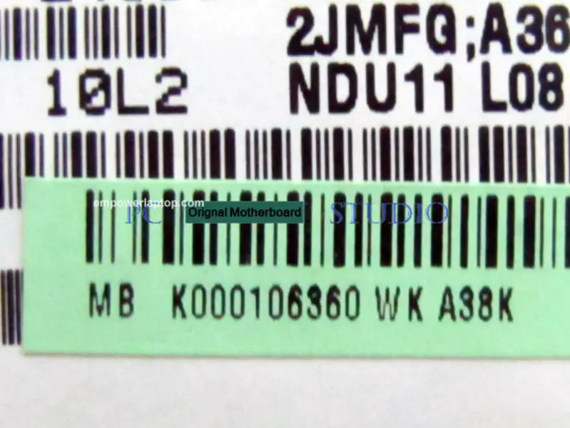 Základní deska Toshiba LA-6032P K000106360 T235 T235D TMK625 CPU