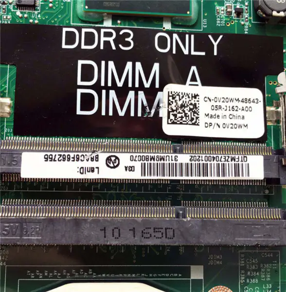 Základní deska Dell N7010 0V20WM V20WM DAUM9BMB6D0 HM57 HD 5470 1GB