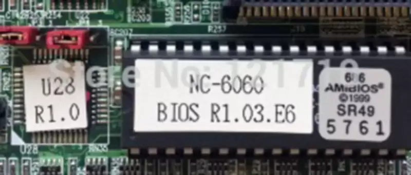 karta plné velikosti NC-6060 BIOS R1.03.E6 průmyslová základní deska