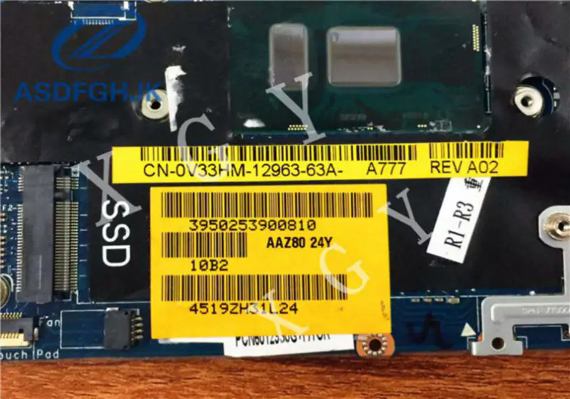 Dell AAZ80 LA-C881P CN-0V33HM motherboard