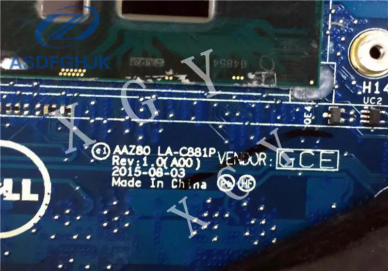 Dell AAZ80 LA-C881P CN-0V33HM motherboard