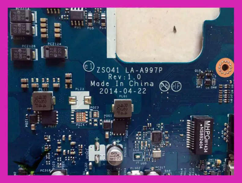 Základní deska HP 762424-501 762424-601 762424-001 ZSO41 LA-A997P 14-G G3