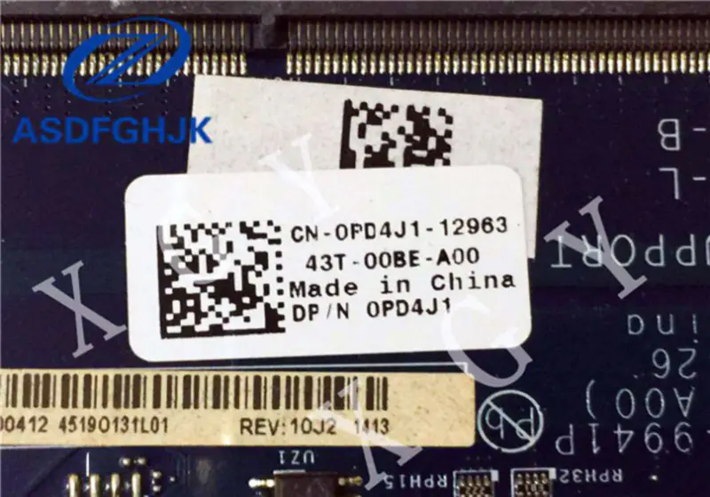 Dell LA-9941P 15 9530 M3800 CN-0PD4J1 0PD4J1 PD4J1 Základní deska