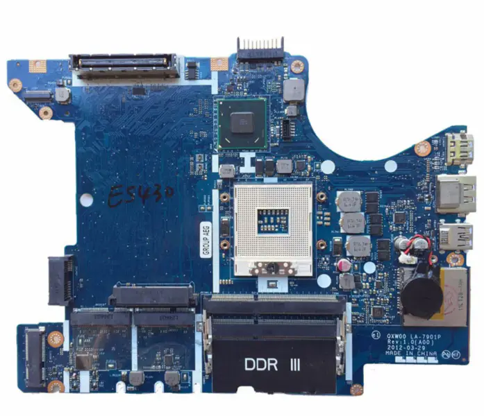 Základní deska Dell E5430 Laptop 0T7NXT T7NXT QXW00 LA-7901P PGA 989