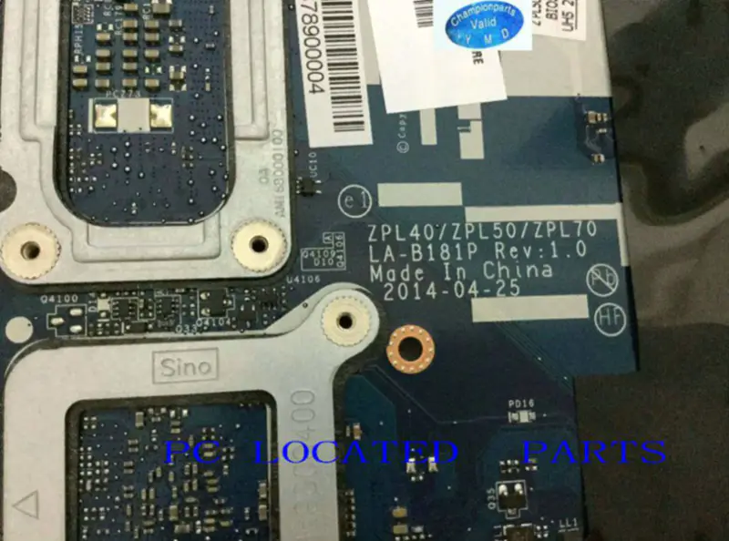 Základní deska HP 799560-001 ZPL40 ZPL50 ZPL70 LA-B181P 450 G2 I3-5010U