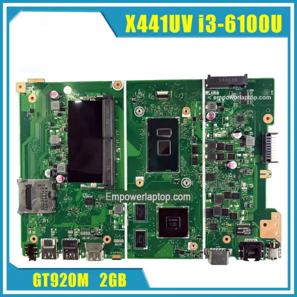 Základní deska Asus X441UV X441U X441UV REV2.1 Procesor i3 6100U Grafická karta GT 920MX s 2GB VRAM