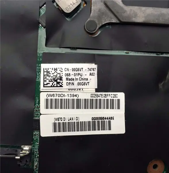 Základní deska Dell M15X R2 CN-00G5VT 00G5VT 0G5VT