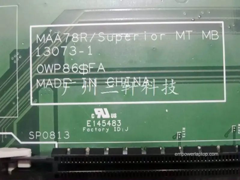 Dell 0DXP7D DXP7D Vostro 3901 V3901 MAA78R/Superior 13073-1 základní deska