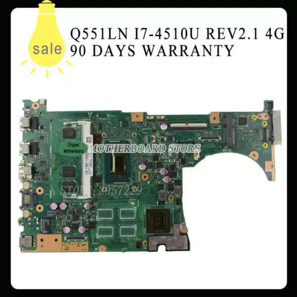 Základní deska Asus Q551LN Q551LN REV2.1 4 G paměti I7-4510U GT840M 60NB0690-MB1820
