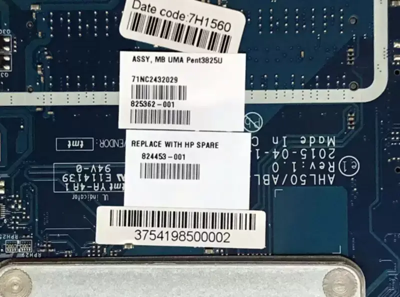 Základní deska HP 15-AC 824453-001 AHL50 ABL52 LA-C701P