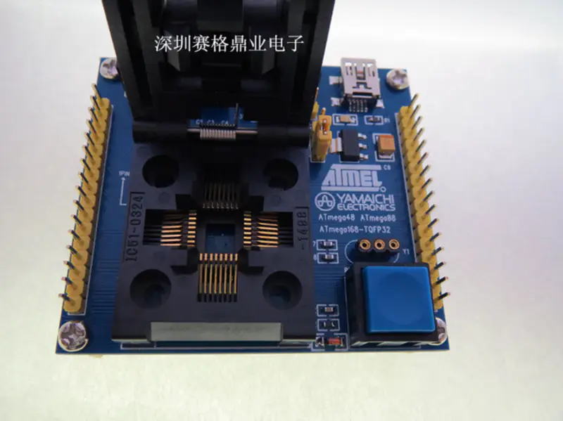 STM32-LQFP100 STM32L151VB/52VB/STM32F103VE/STM32F207VC IC Burn-in Socket Programovací sídlo