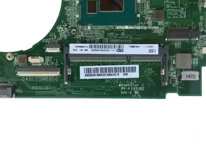 Základní deska Lenovo Ideapad U330 U330P s CPUR1EF i5-4210U P N 5B20G16350 DA0LZ5MB8D0