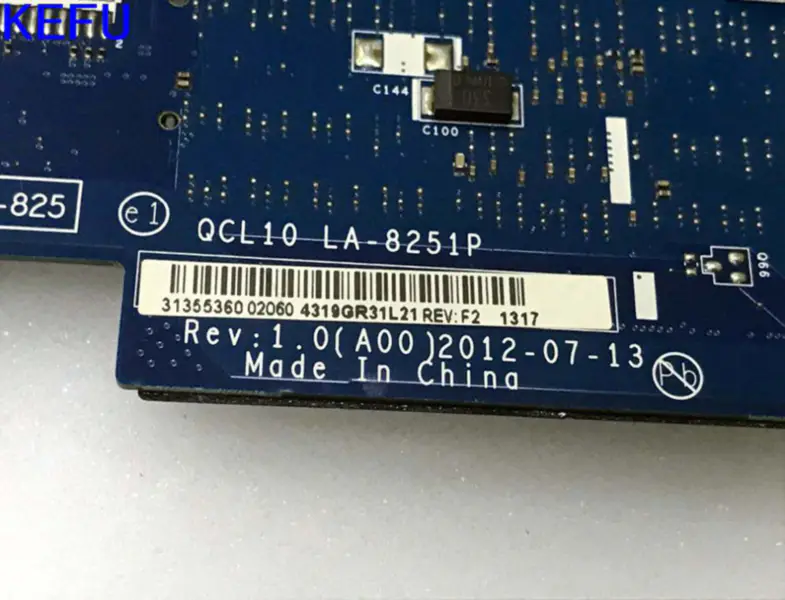 Základní deska Dell QCL10 LA-8251P 5525