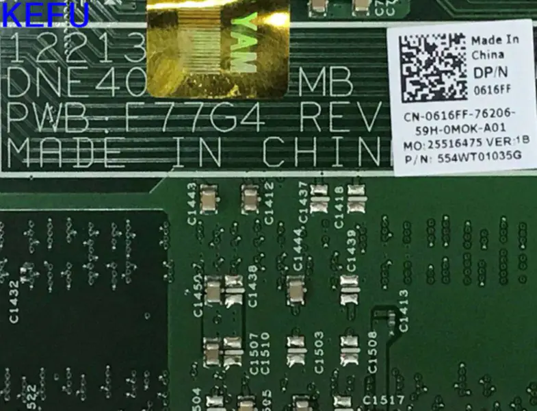Základní deska Dell 12213 DNE40 F77G4 0616FF 5435