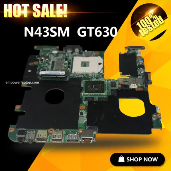 Základní deska Asus N43SM GT630M Grafický čip N43SL N43S N43SN N43SM 2G