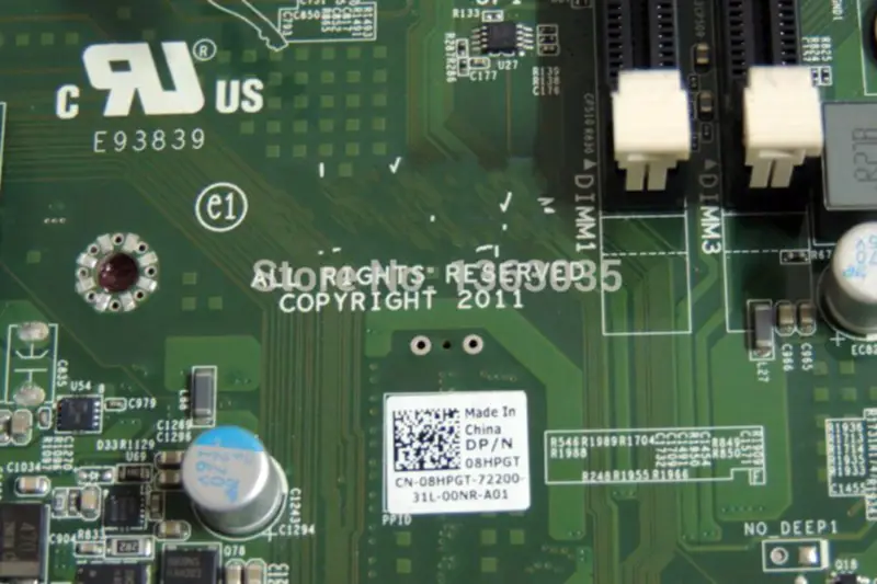 Dell 08HPGT 8HPGT CN-08HPGT Základní deska pro pracovní stanice Precision T3600 LGA2011