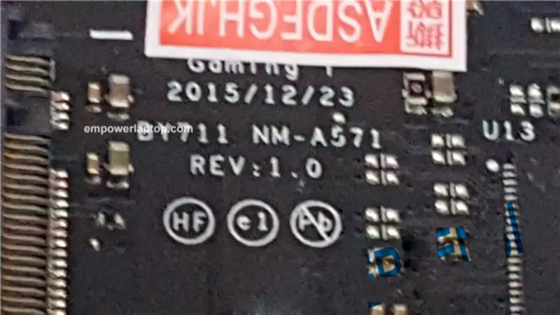 Základní deska Lenovo BY711 NM-A571 S CPURZFL A GTX980M