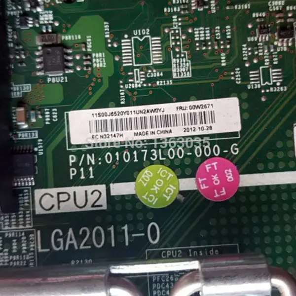 Základní deska IBM 00W2671 pro server x3650M4 pro patici LGA2011-0