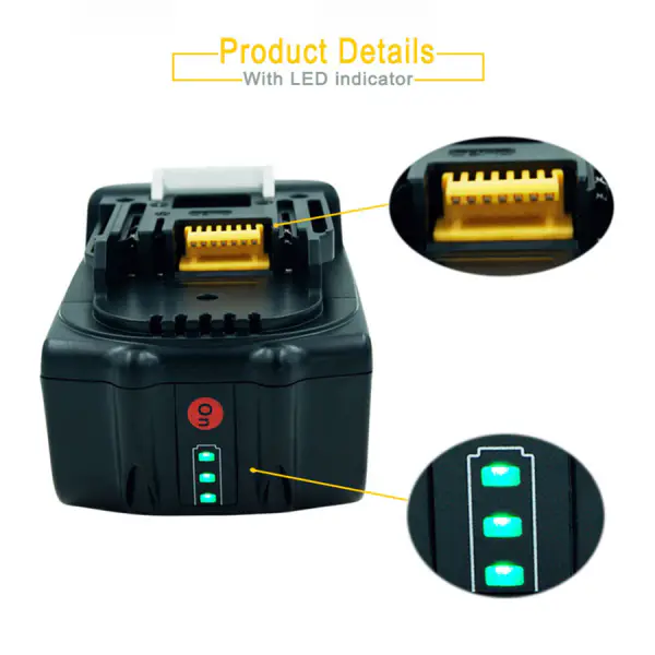Makita 194309-1 BL1815 BL1830 BL1840 LXT400 LED baterie