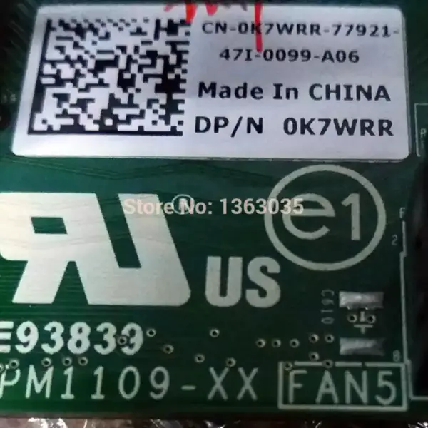 Dell 0K7WRR K7WRR CN-0K7WRR Serverová základní deska pro systémovou desku PowerEdge R420