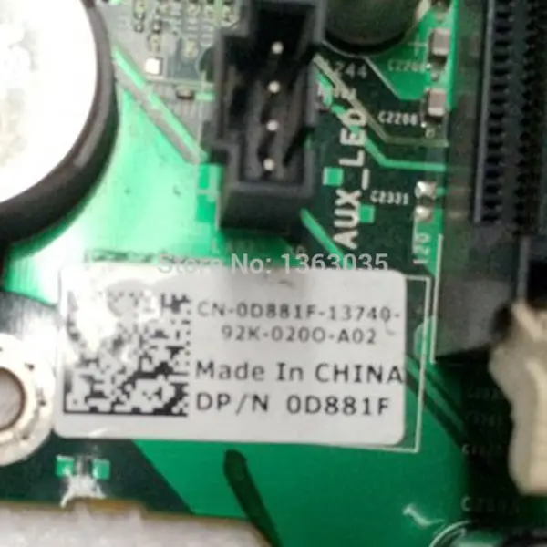 Dell 0D881F D881F CN-0D881F Základní deska pracovní stanice pro Precision T7500