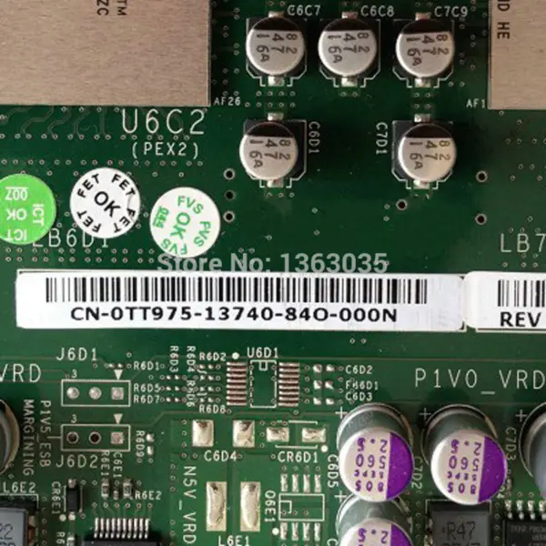 Dell 0TT975 TT975 CN-0TT975 Serverová základní deska pro PowerEdge R900