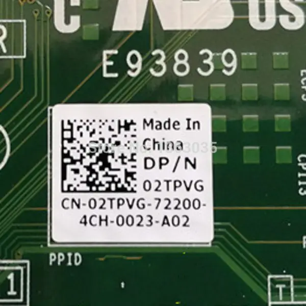 Dell 02TPVG 2TPVG CN-02TPVG základní deska pracovní stanice pro Precision T7910