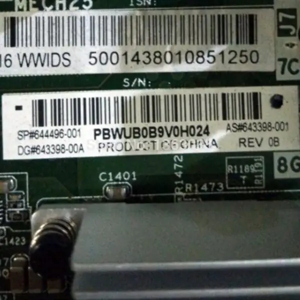 Základní deska serveru HP 644496-001 643398-001 pro BL620C G7