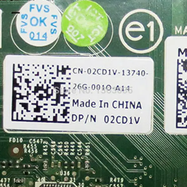 IBM 02CD1V 2CD1V CN-02CD1V serverová základní deska pro POWEREDGE T620