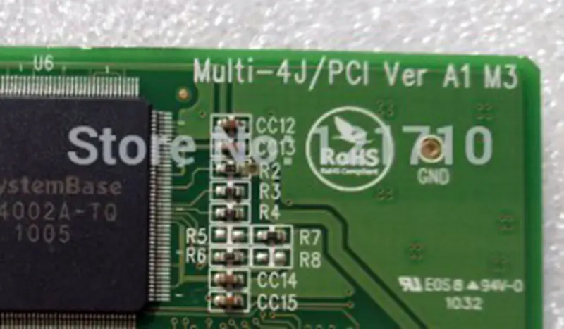 Multi-4J/PCI VER A1 M3 4x RS232/RS422/RS485 PCI Bus Card RJ45 Jacks průmyslová základní deska