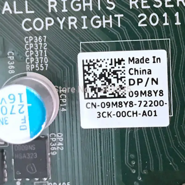 Dell 09M8Y8 9M8Y8 CN-09M8Y8 serverová základní deska pro PowerEdge T3610 LGA2011