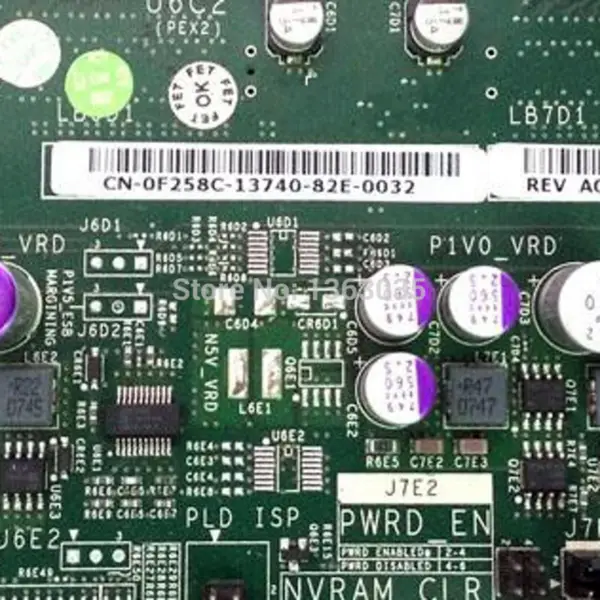 Dell 0F258C F258C CN-0F258C serverová základní deska pro PowerEdge R900