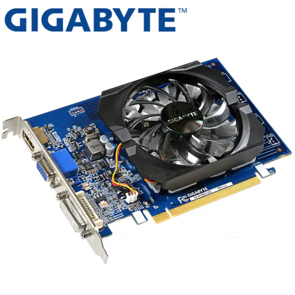 GIGABYTE Video Card GT730 1GB SDDR3 Video Cards for nVIDIA Geforce GPU games Použité karty Dvi VGA GT630 710