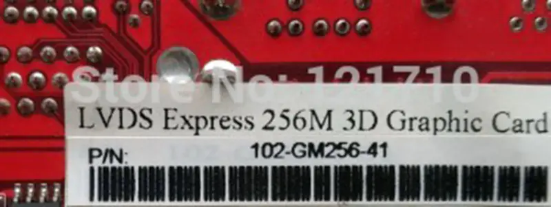 829130026 102-GM256-41 Průmyslová základní deska LVDS Express 256M 3D AGP Card