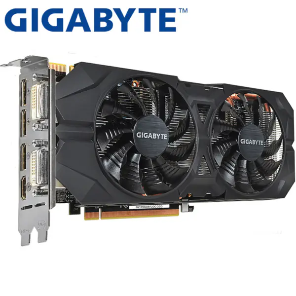 GIGABYTE Grafická karta GTX 960 2GB 128Bit GDDR5 Grafické karty pro nVIDIA VGA karty Geforce GTX960 Použité 1050 TI 750