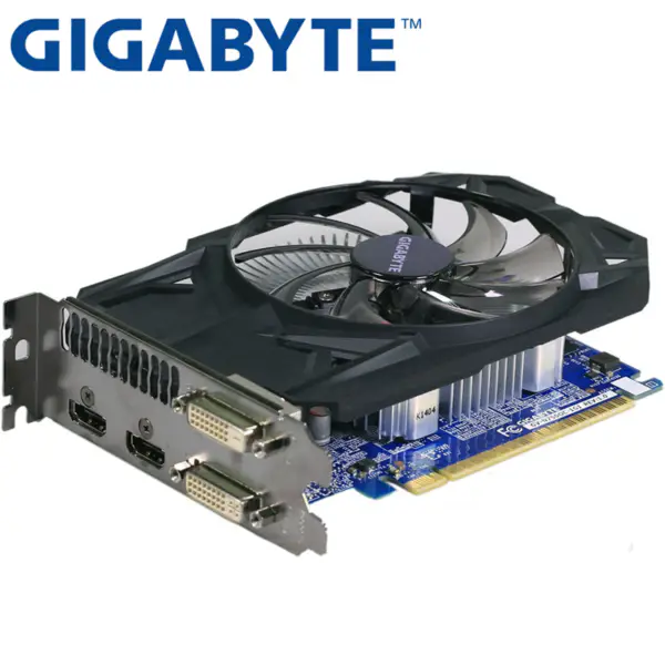 GIGABYTE Video Card GTX750 1GB 128Bit GDDR5 Video Cards for nVIDIA Geforce GTX 750 DVI HDMI Used VGA Cards Mapa