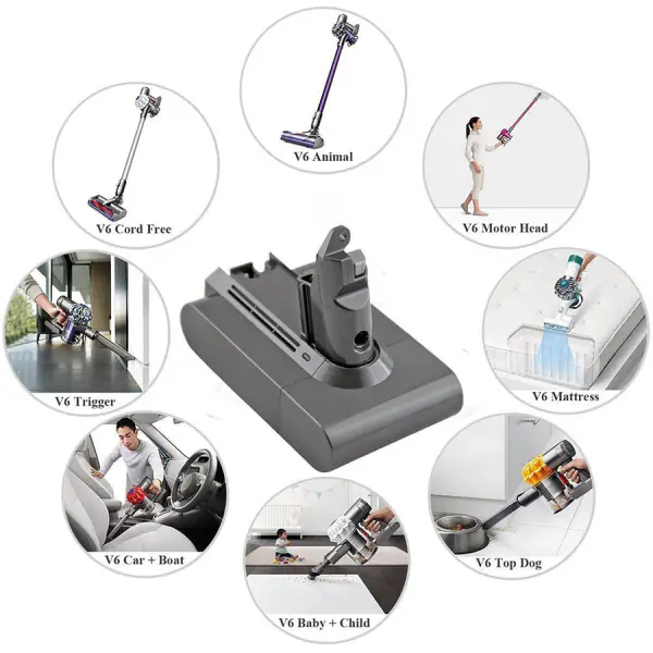 Baterie Dyson 3,0 Ah V6 DC61 DC62 DC72 DC58 DC59 DC72 DC74 965874-02