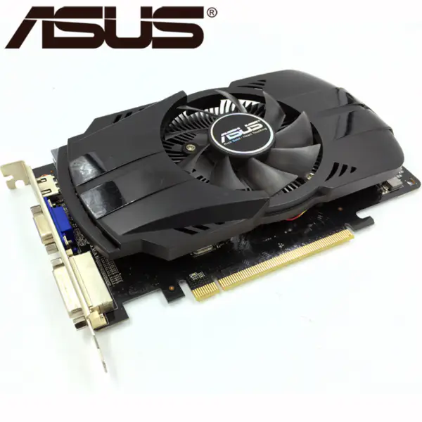 ASUS Grafická karta HD 7770 1GB 128Bit GDDR5 Grafické karty pro ATI Radeon HD7770 VGA karty Použitý ekvivalent GTX 750 GTX650 Ti